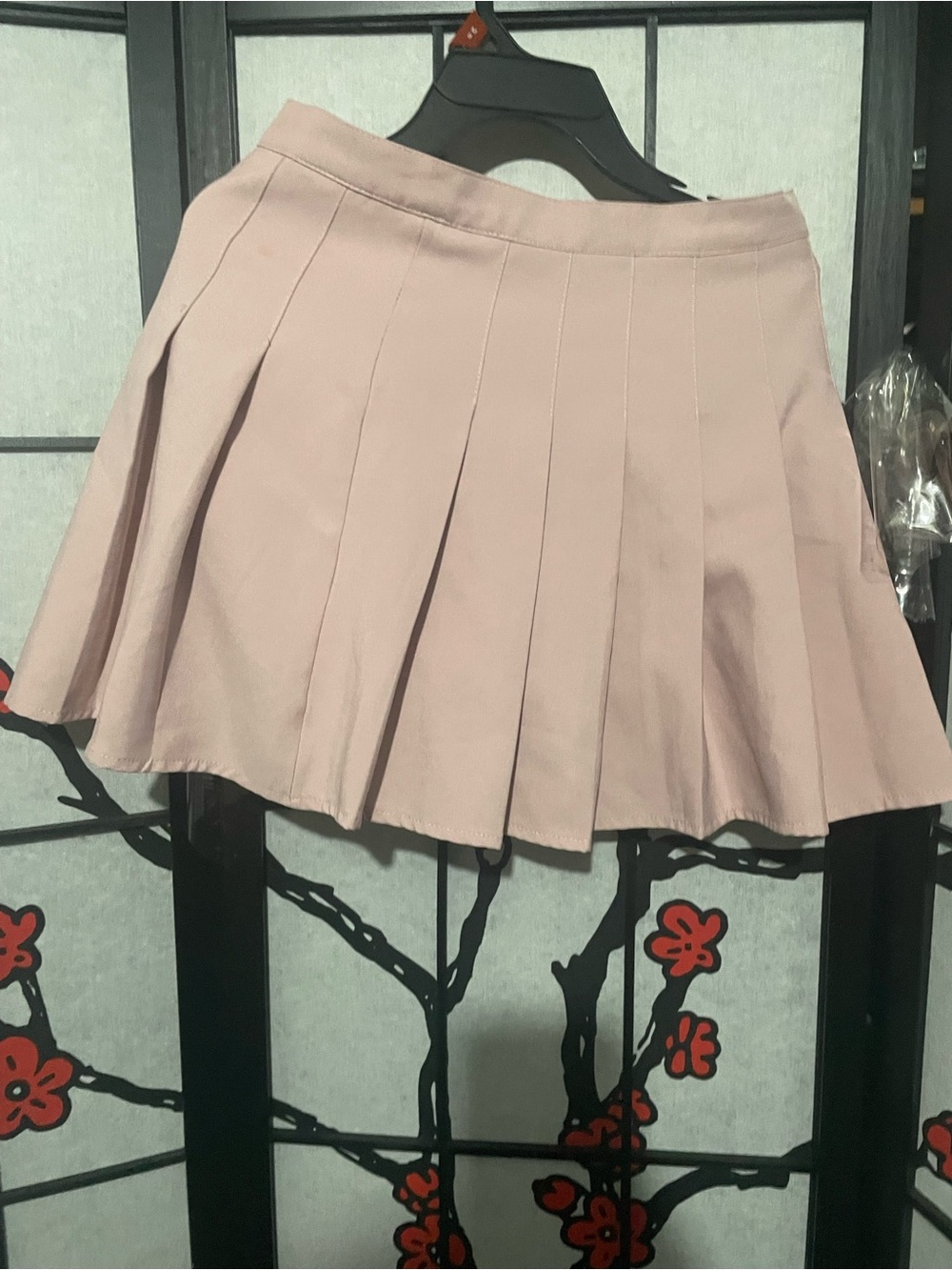 Pleated Mini Skirt - Blush Pink